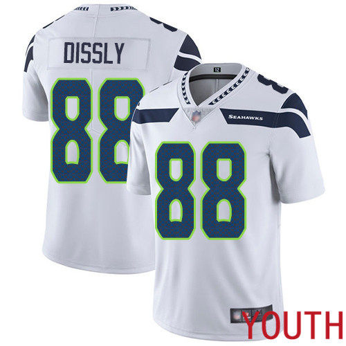 Seattle Seahawks Limited White Youth Will Dissly Road Jersey NFL Football #88 Vapor Untouchable